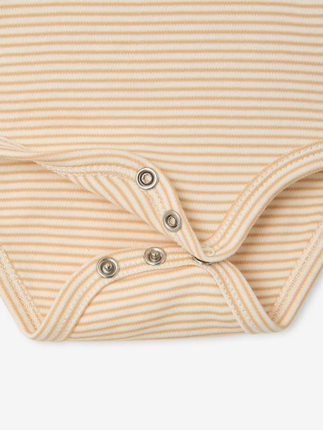 Dungarees and bodysuit set for baby vanilla 