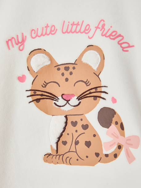 Velour pyjamas for girls ecru 