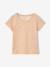 Pack of 3 short-sleeved T-shirts for girls beige 