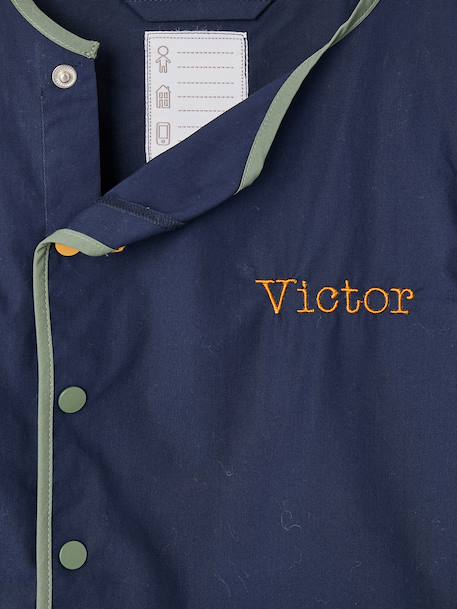 Cool School Smock for Boys blue+deep blue 