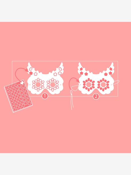Pack of 5 DIY animal masks rose 