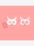 Pack of 5 DIY animal masks rose 