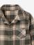 Chequered Flannel Shirt for Babies khaki+navy blue 