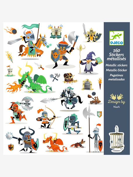 DJECO 160 knight stickers blue 
