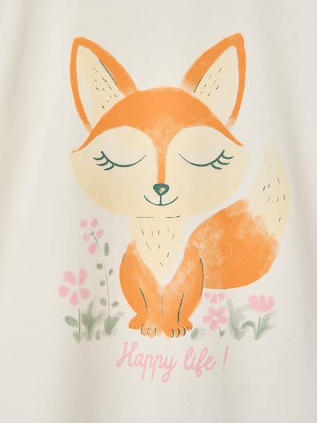 Pack of 2 long pyjamas for girls ecru 