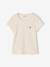 Pack of 3 short-sleeved T-shirts for girls beige 