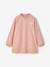 Customisable snap-fastening school smock for girls rosy 