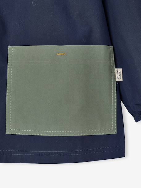 Cool School Smock for Boys blue+deep blue 