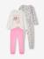 Pack of 2 long pyjamas for girls marl grey 