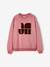 Sweatshirt for girls ecru+old rose 