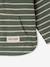 Striped Hooded Top for Baby Boys crystal blue+green+sandy beige+tomato red 
