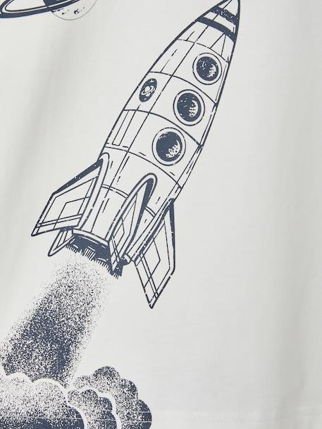 Short-sleeved T-shirt for boys ecru 