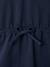 Short hooded dress for girls green+marl grey+navy blue 