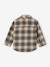 Chequered Flannel Shirt for Babies khaki+navy blue 