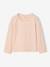 Pack of 3 long-sleeved T-shirts for girls old rose 