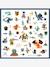 DJECO 160 knight stickers blue 