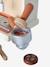 FSC® wooden large coffee maker with accessories ecru 