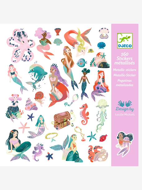 DJECO 160 mermaid stickers rose 