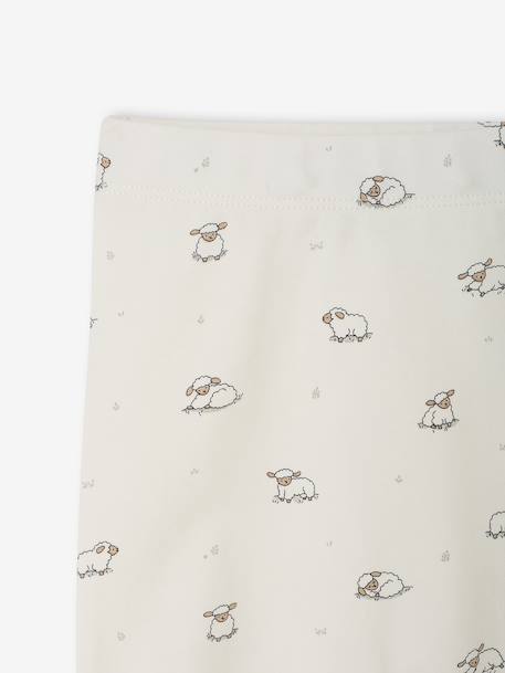 Pack of 2 newborn footed trousers cappuccino 