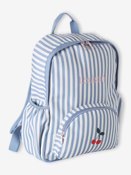 Personalised backpack for girls blue 