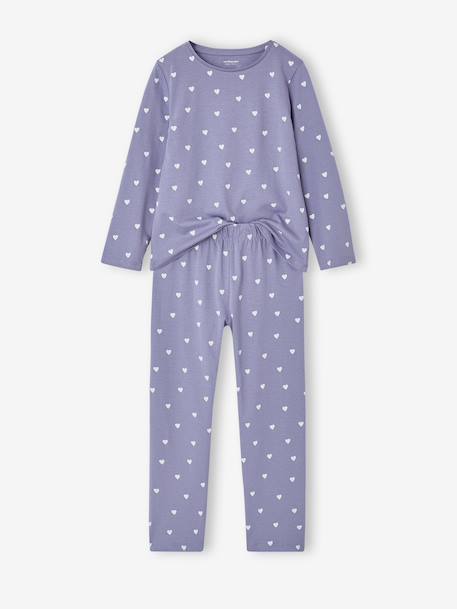 Pack of 2 long pyjamas for girls ecru 