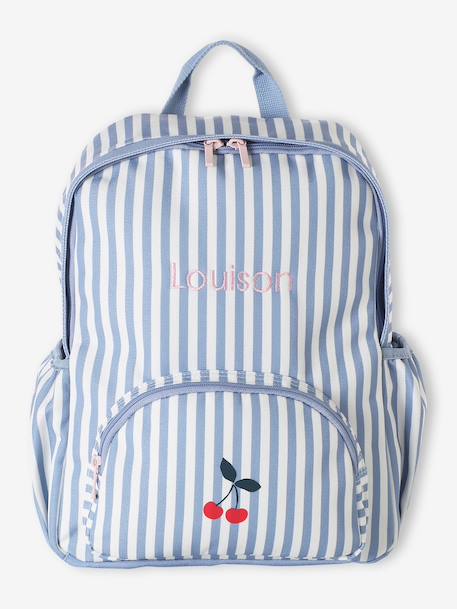 Personalised backpack for girls blue 