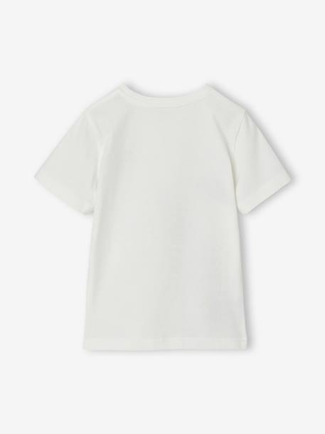 Short-sleeved T-shirt for boys ecru 