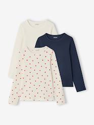 -Pack of 3 long-sleeved T-shirts for girls
