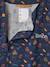 Customisable zip-up smock for boys night blue 
