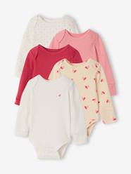 -Pack of 5 long-sleeved bodysuits for baby