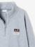 Boys fleece sweatshirt with funnel neck marl grey 