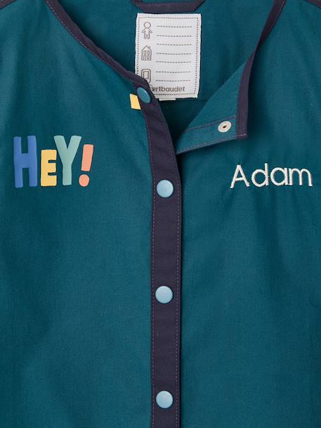 Personalised boy's apron dark green 