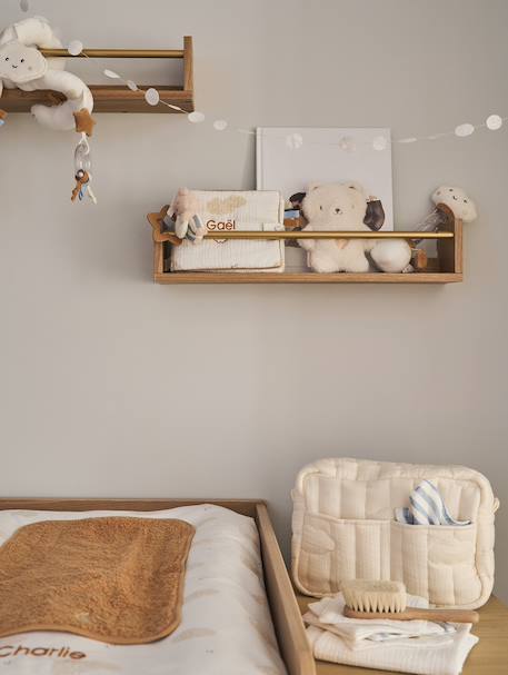 Set of 2 Book Shelves gold 