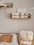 Set of 2 Book Shelves gold 