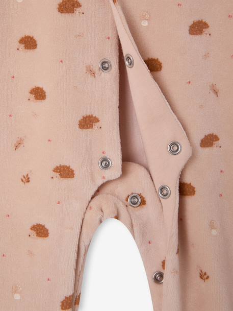 Pack of 2 newborn sleepsuits beige 