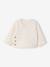 Quilted Set: Cardigan + Fully Printed Footed Trousers ecru+rose+vanilla 