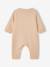 Long-sleeved playsuit for baby beige 