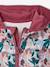 Sports Sweatshirt with Flower Print in Techno Fabric for Girls anthracite+ecru+old rose+printed green 