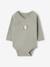 Pack of 2 long-sleeved newborn bodysuits cappuccino+pale pink+sage green 