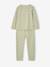 Pack of 2 long pyjamas for girls sage green 