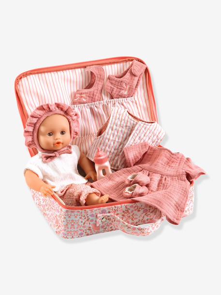 Vanille Suitcase, Doll + Accessories, by DJECO blue+rose+white 