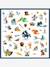 DJECO 160 knight stickers blue 