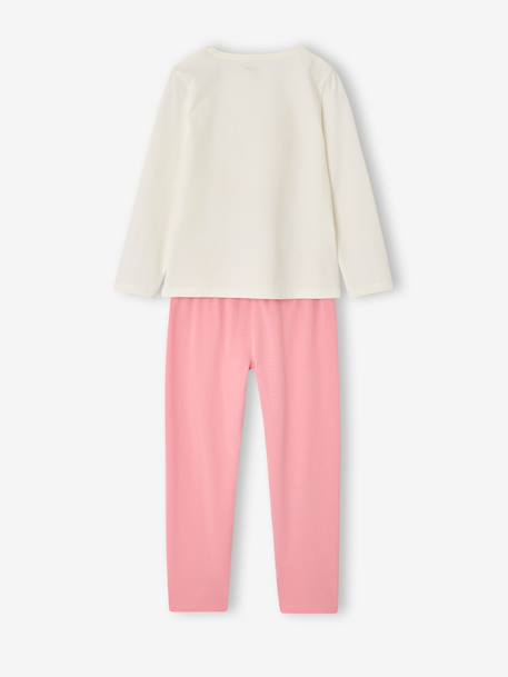 Pack of 2 long pyjamas for girls ecru 