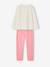 Pack of 2 long pyjamas for girls ecru 