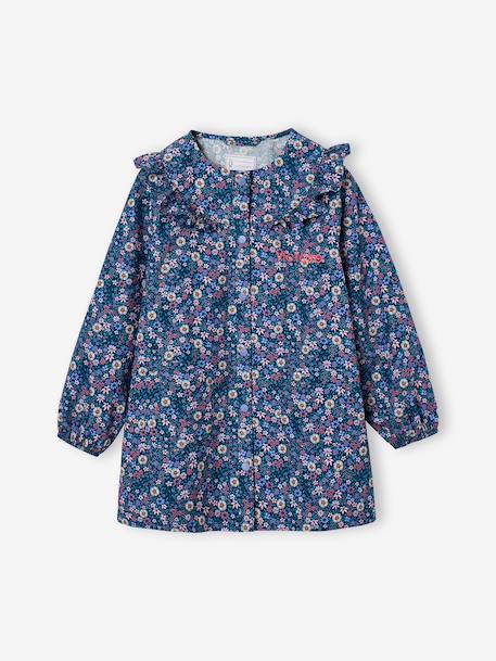 Customisable smock for girls deep blue 