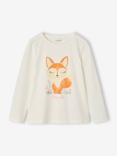 Pack of 2 long pyjamas for girls ecru 