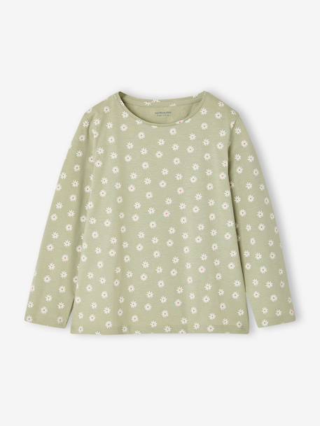 Pack of 2 long pyjamas for girls sage green 