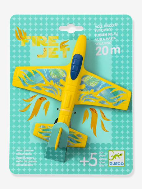 DJECO Fire jet glider plane yellow 