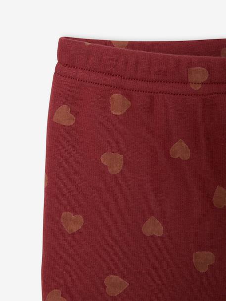 Fleece lined leggings for babies night blue+rosy+terracotta 
