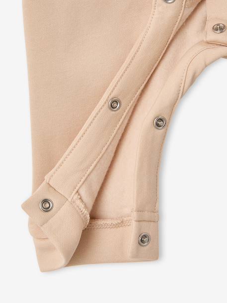 Long-sleeved playsuit for baby beige 